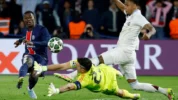 Nuno Mendes Saat Mencetak Gol Ke-3 Ke Gawang Aston Villa