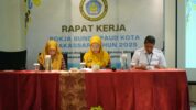 Melinda Aksa Saat Memimpin Rapat Kerja Pokja Bunda PAUD Kota Makassar Tahun 2025
