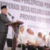 Mendes Yandri Saat Peluncuran dan Dialog Percepatan Pembentukan Koperasi Desa/Kelurahan (Kopdes) Merah Putih Provinsi Gorontalo