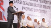 Mendes Yandri Saat Peluncuran dan Dialog Percepatan Pembentukan Koperasi Desa/Kelurahan (Kopdes) Merah Putih Provinsi Gorontalo