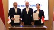 Afifuddin Kalla dan Faisal Suhaeli Selaku Direktur BMS, Mewakili Bumi Mineral Sulawesi Dalam Penandatanganan MoU dengan Sumitomo Untuk Ekspor Nickel Matte ke Korea
