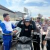 Gencarkan Keselamatan Berkendara, Asmo Sulsel dan Polres Gowa Bagikan Helm Honda Gratis