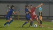 Timnas Putri Indonesia vs Taiwan Saat Pertandingan Kualifikasi Piala Asia Wanita 2026