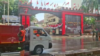 Jalan Mako Brimob Kwitang Kembali Normal Pasca Demonstrasi
